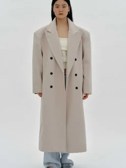 Outerwear-Source Unknown Wallis Oversized Grandpa Coat, Beige