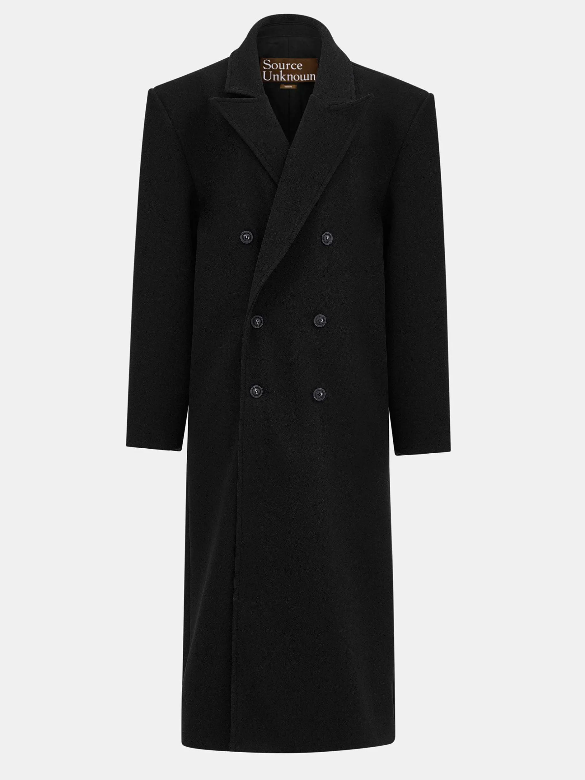 Outerwear-Source Unknown Wallis Oversized Grandpa Coat, Black