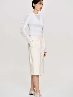 Bottoms-Source Unknown Wrapped Cotton Shorts, Almond