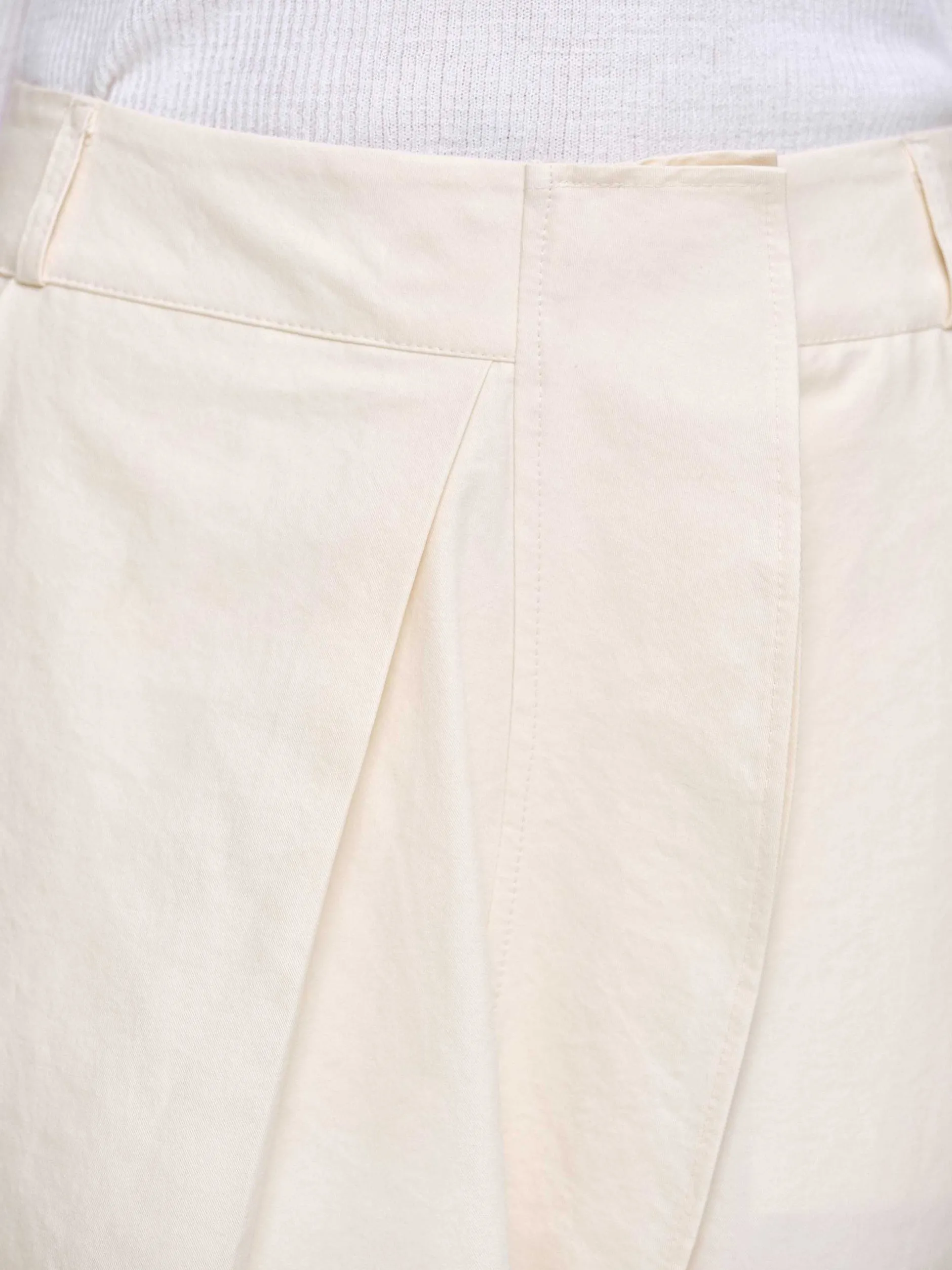 Bottoms-Source Unknown Wrapped Cotton Shorts, Almond