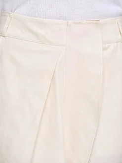 Clothing-Source Unknown Wrapped Cotton Shorts, Almond