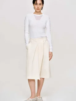 Clothing-Source Unknown Wrapped Cotton Shorts, Almond