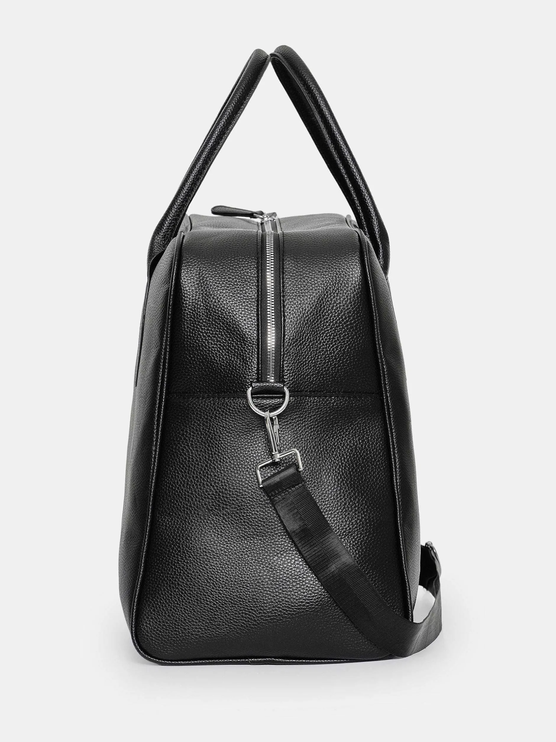 Shoes & Bags-Source Unknown Xlarge Weekender Faux-Leather Bag, Black