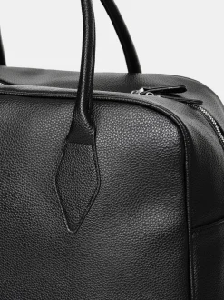 Shoes & Bags-Source Unknown Xlarge Weekender Faux-Leather Bag, Black